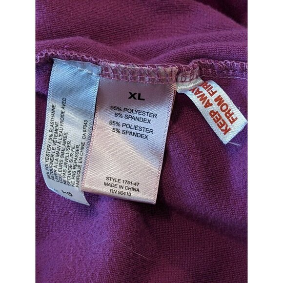 Juicy Couture Sleep Shorts Womens XL Magenta Velour Lounge Stretch Bling Logo - Picture 5 of 5